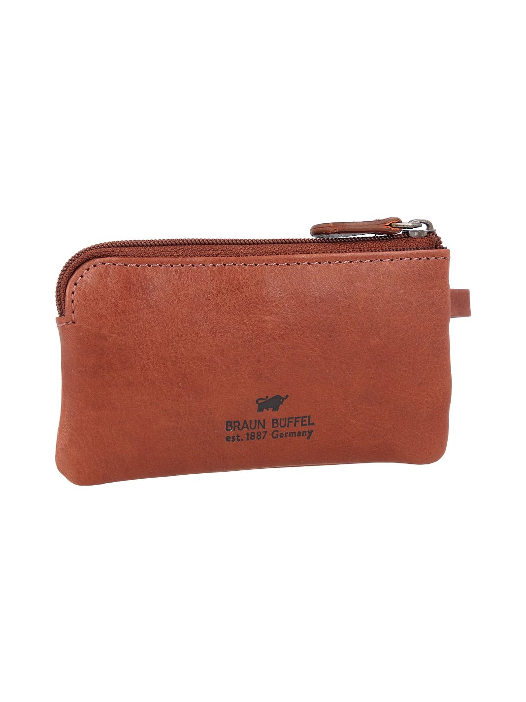 Braun Büffel Arezzo Portafoglio chiave Vera Pelle 11.5 cm