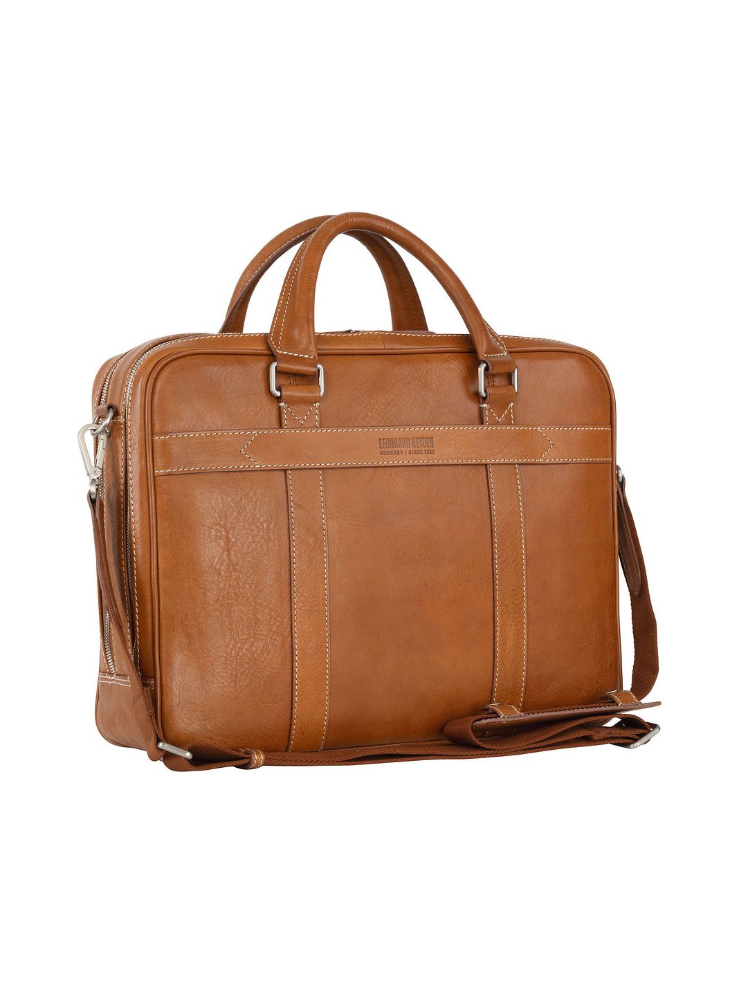 Leonhard Heyden Bergamo Valigetta Vera Pelle 41 cm Vano porta PC Leonhard Heyden Bergamo Valigetta Vera Pelle 41 cm Vano porta PC