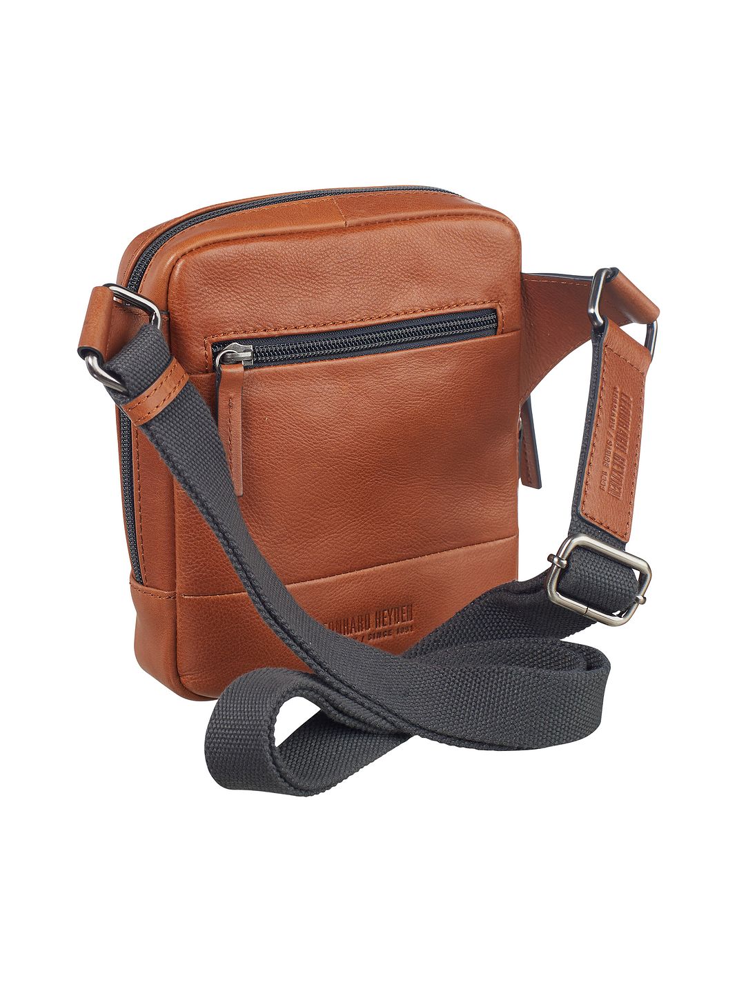 Leonhard Heyden Hamburg Borsa a tracolla Vera Pelle 16 cm