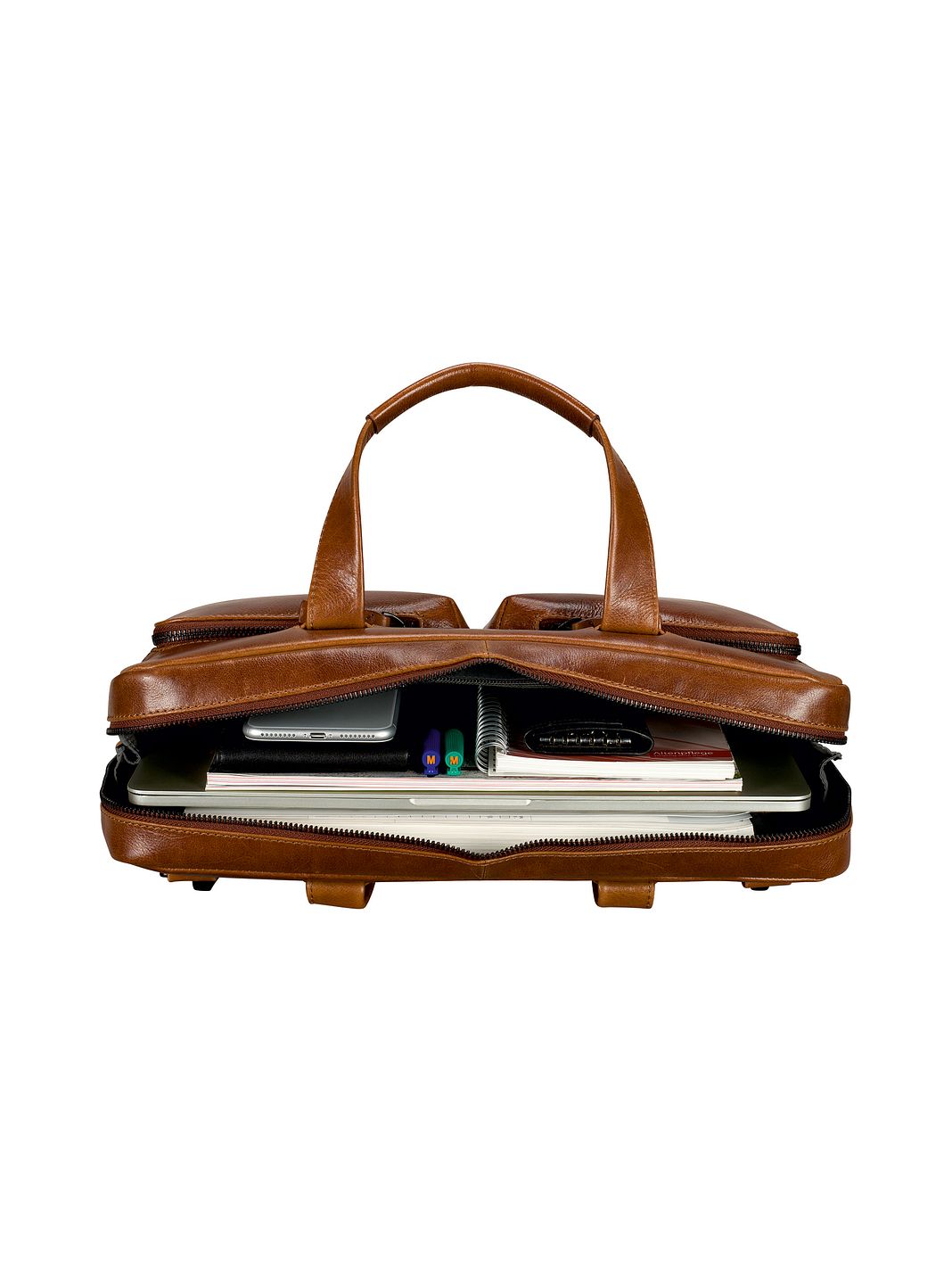 Leonhard Heyden Porto Valigetta Vera Pelle 38 cm Leonhard Heyden Porto Valigetta Vera Pelle 38 cm