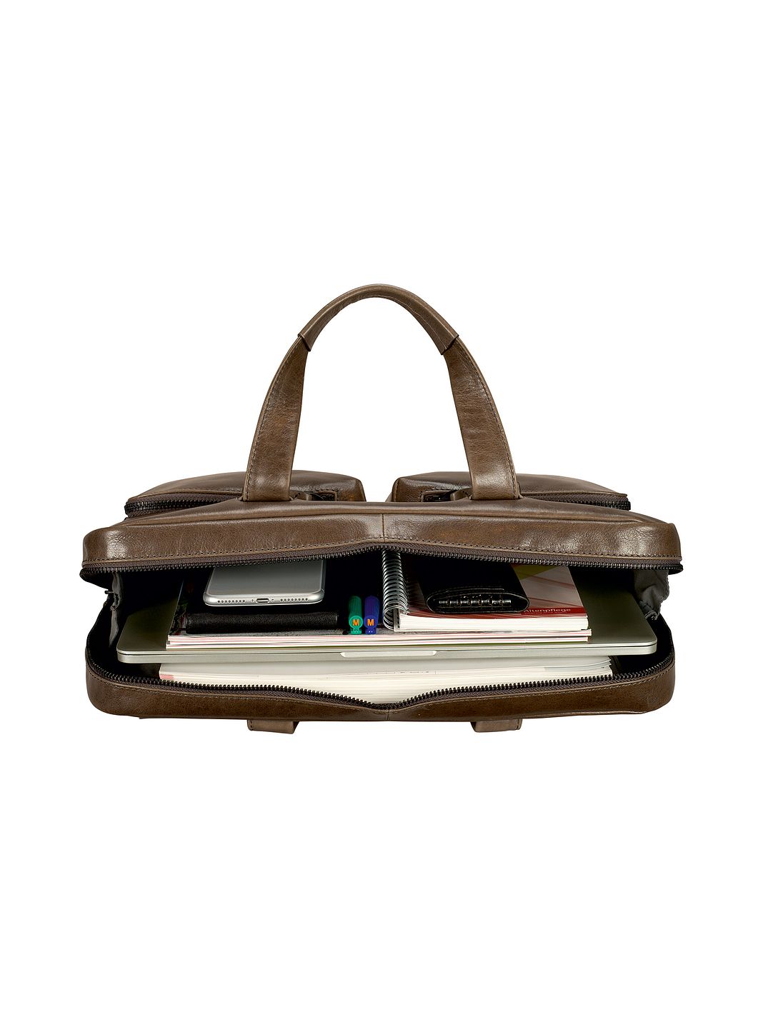 Leonhard Heyden Porto Portfölj Läder 38 cm Leonhard Heyden Porto Portfölj Läder 38 cm