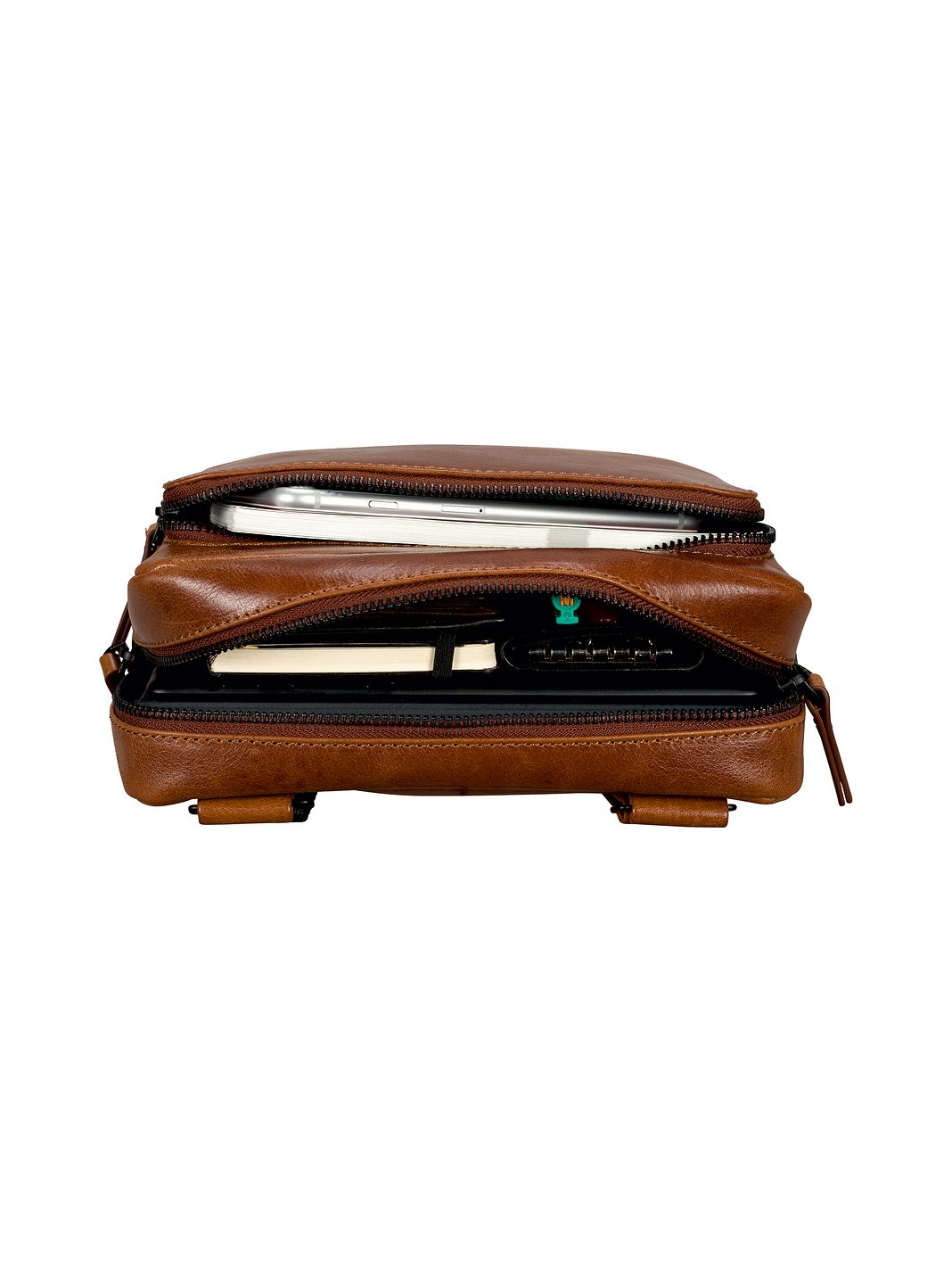 Leonhard Heyden Porto Borsa a tracolla Vera Pelle 22 cm Leonhard Heyden Porto Borsa a tracolla Vera Pelle 22 cm