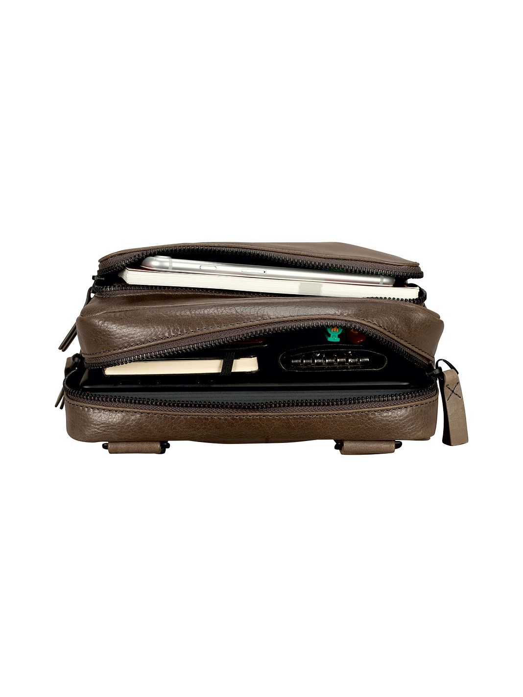 Leonhard Heyden Porto Borsa a tracolla Vera Pelle 22 cm Leonhard Heyden Porto Borsa a tracolla Vera Pelle 22 cm