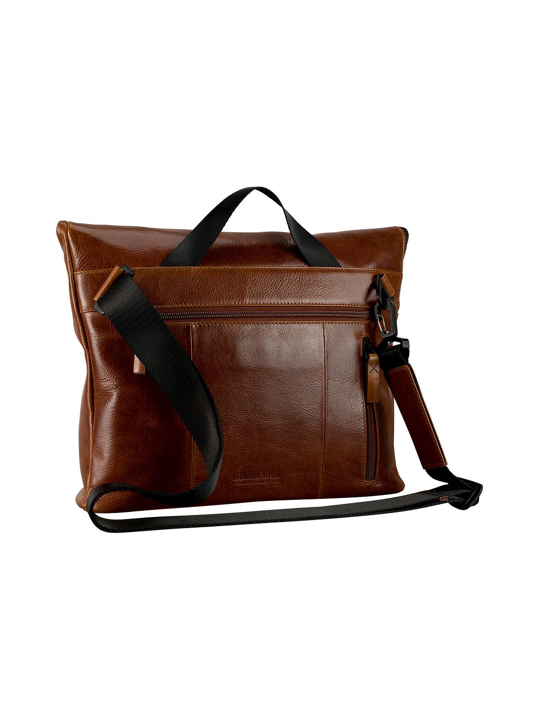 Leonhard Heyden Porto Borsa a tracolla Vera Pelle 32 cm Leonhard Heyden Porto Borsa a tracolla Vera Pelle 32 cm