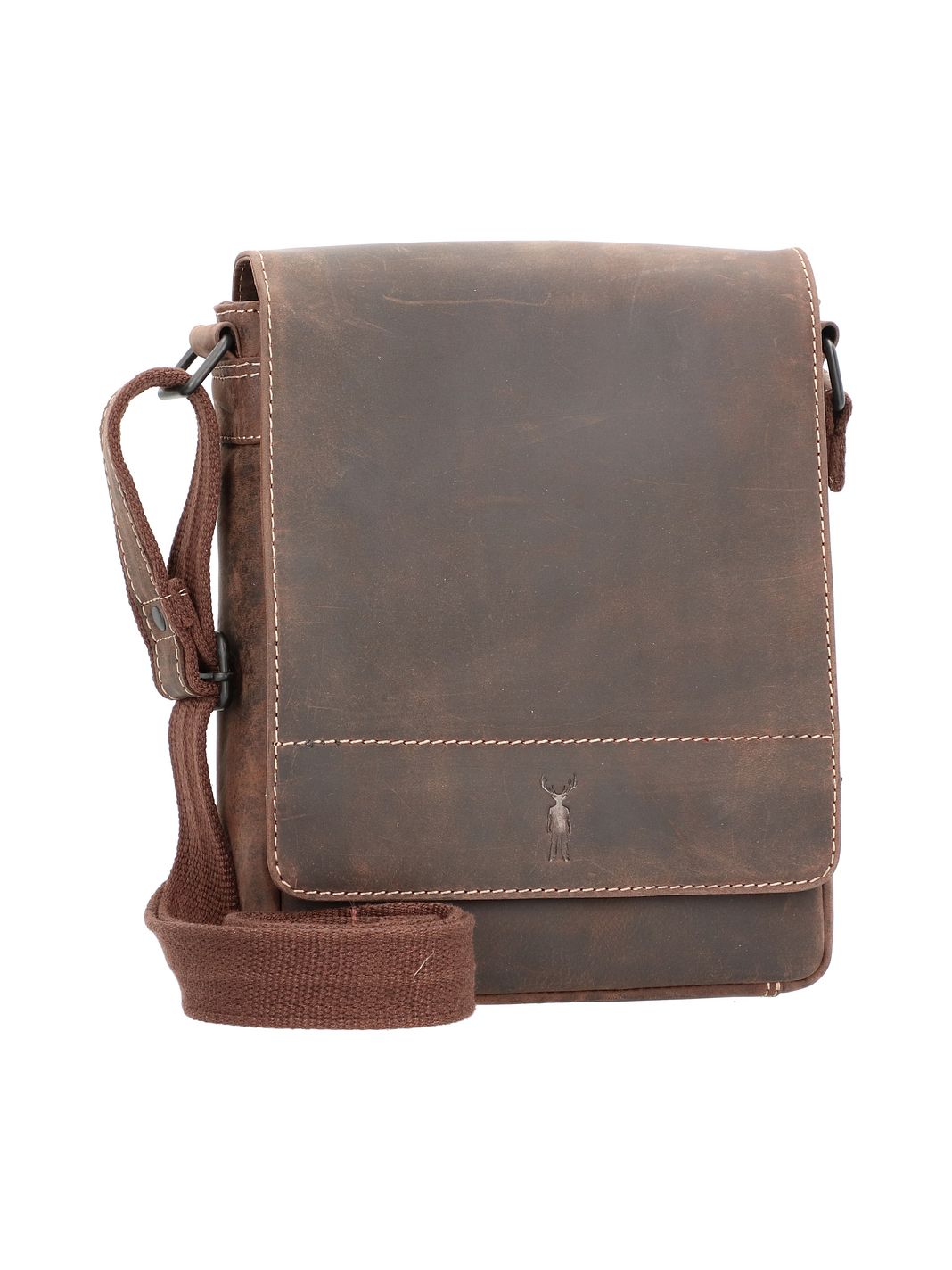 Jack Kinsky Baltimore Borsa a tracolla Vera Pelle 19 cm