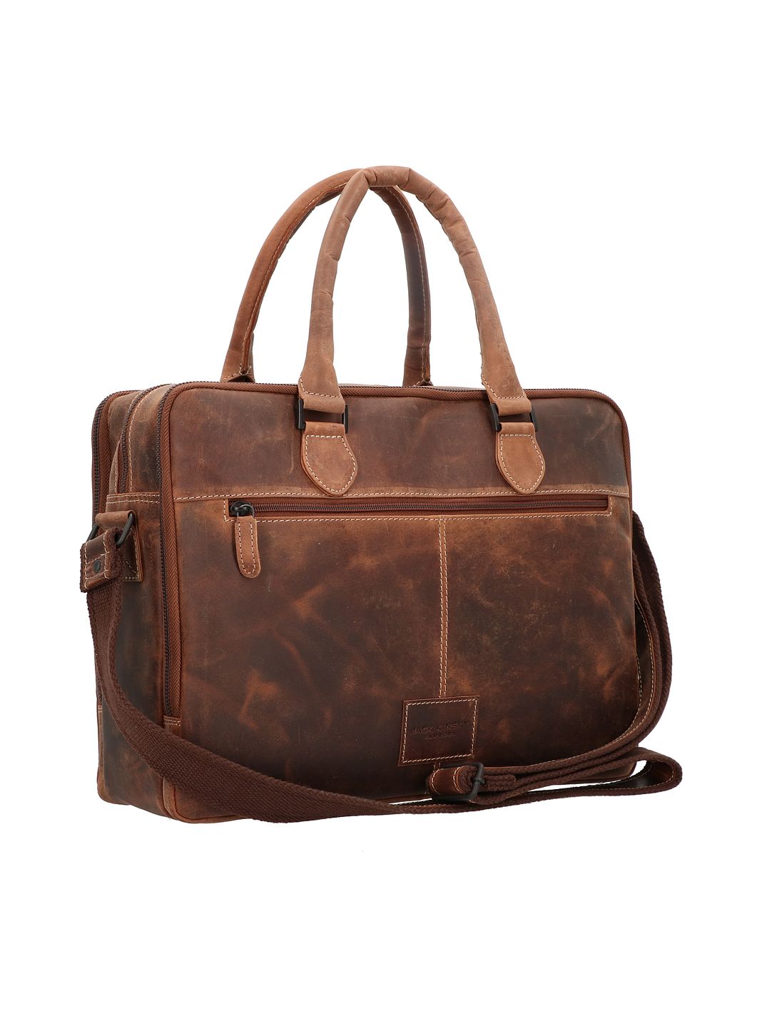 Jack Kinsky Baltimore Valigetta Vera Pelle 39 cm Jack Kinsky Baltimore Valigetta Vera Pelle 39 cm