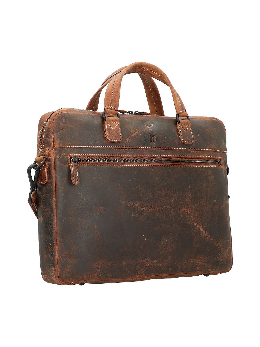 Jack Kinsky Baltimore Valigetta Vera Pelle 38 cm Vano porta PC