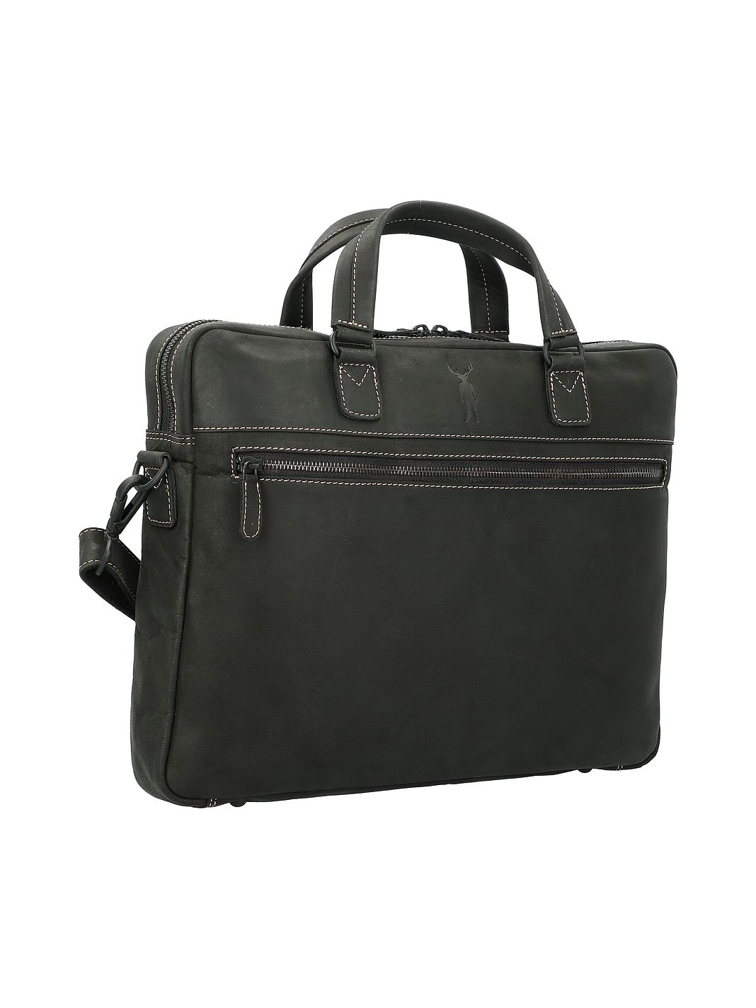 Jack Kinsky Baltimore Valigetta Vera Pelle 38 cm Vano porta PC