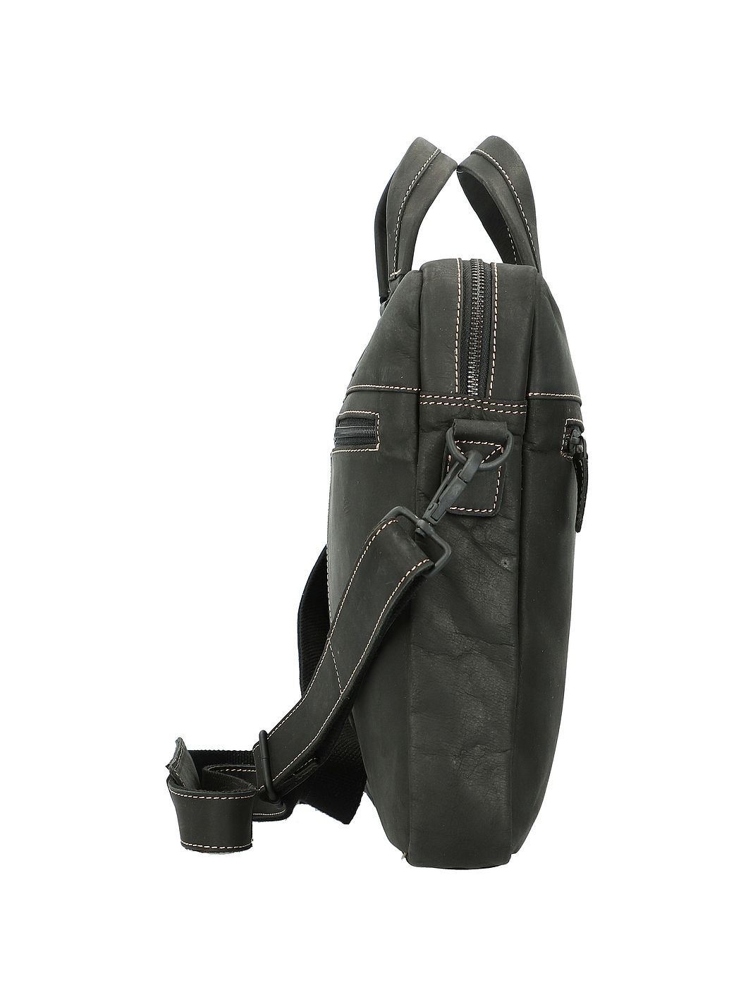 Jack Kinsky Baltimore Valigetta Vera Pelle 38 cm Vano porta PC