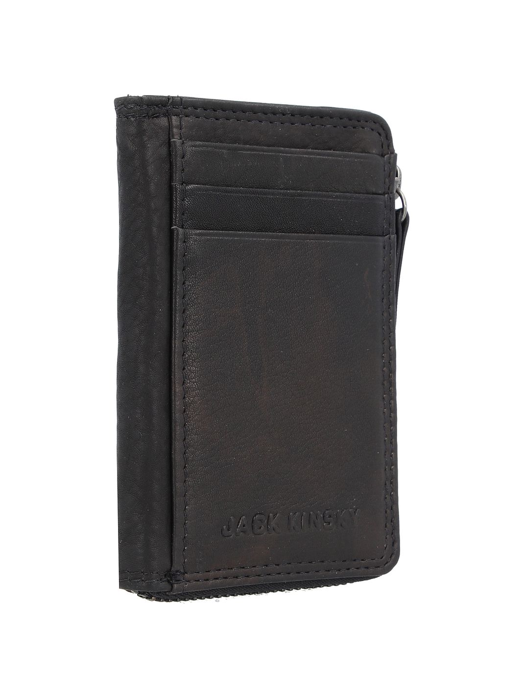 Jack Kinsky Brisbane Custodia per carta di credito Protezione RFID Vera Pelle 11 cm