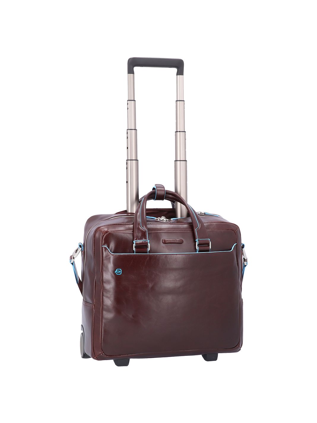 Piquadro Blue Square 2-pyöräinen Business-vetolaukku Nahka 36 cm Kannettavan tietokoneen taskun syvyys