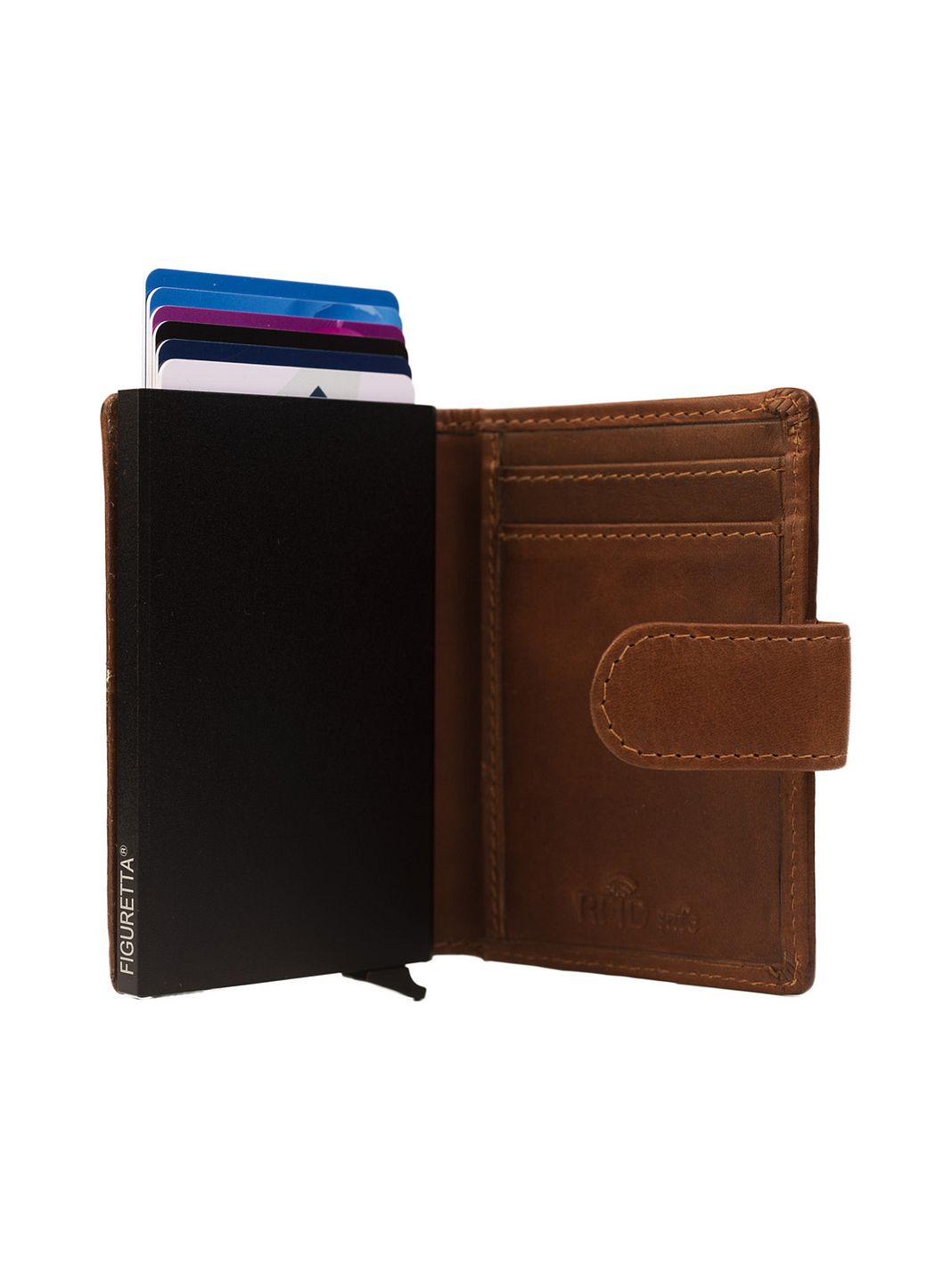 The Chesterfield Brand Loughton Custodia per carta di credito Protezione RFID Vera Pelle 7 cm