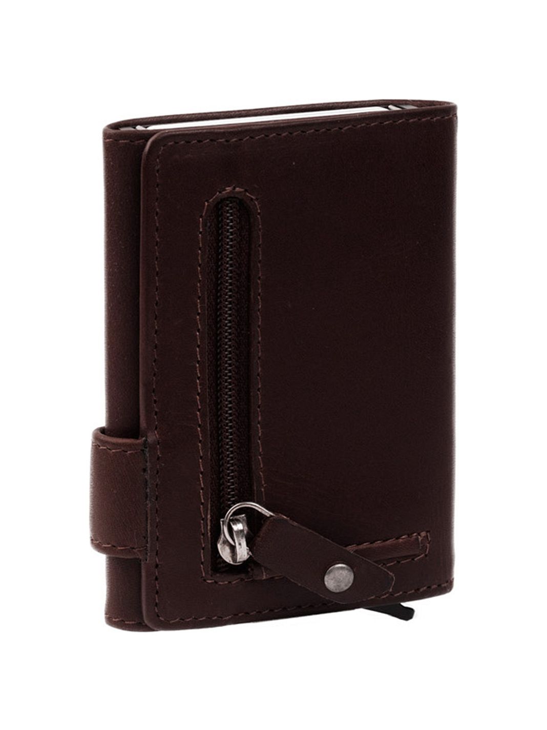 The Chesterfield Brand Leicester Custodia per carta di credito Protezione RFID Vera Pelle 7 cm