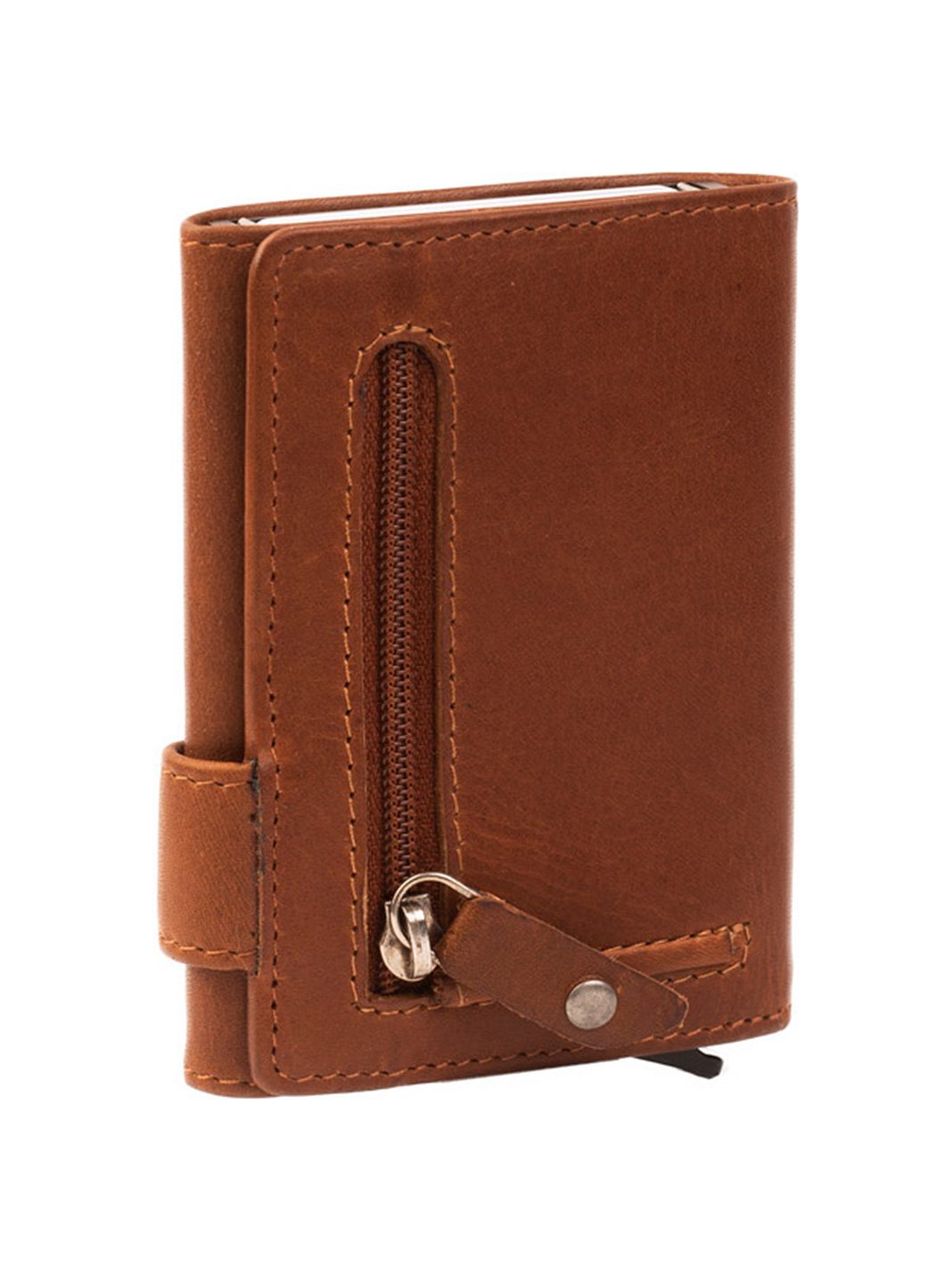 The Chesterfield Brand Leicester Custodia per carta di credito Protezione RFID Vera Pelle 7 cm