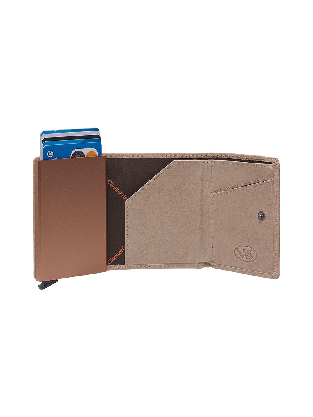 The Chesterfield Brand Paris Custodia per carta di credito Protezione RFID Vera Pelle 7 cm