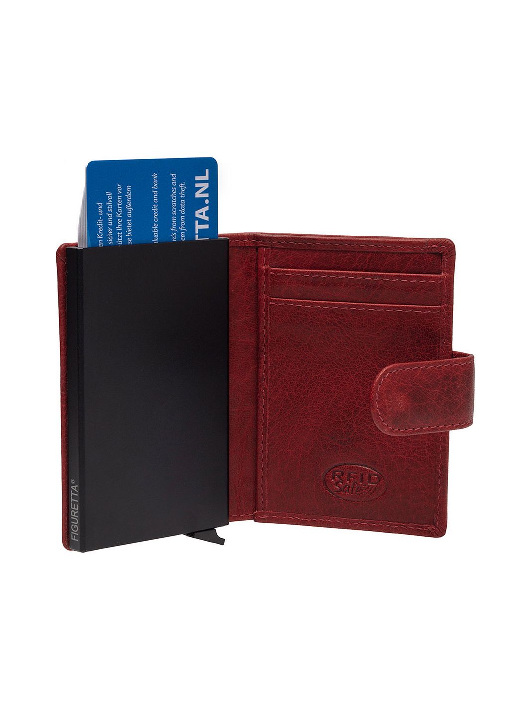 The Chesterfield Brand Prague Custodia per carta di credito Protezione RFID Vera Pelle 7 cm