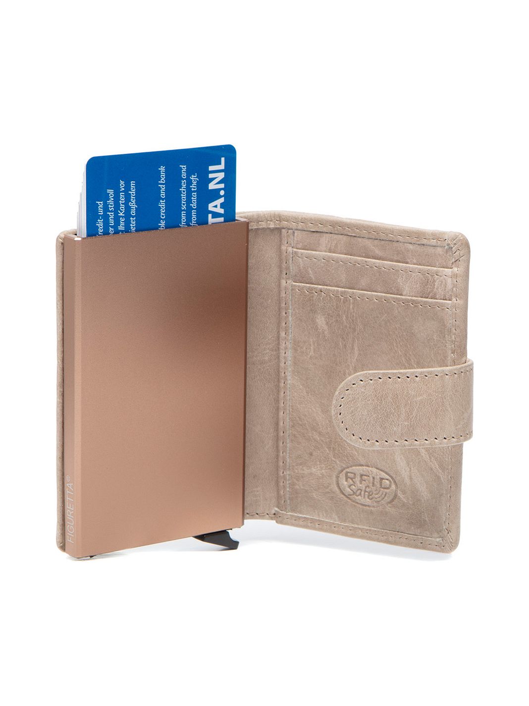 The Chesterfield Brand Prague Custodia per carta di credito Protezione RFID Vera Pelle 7 cm