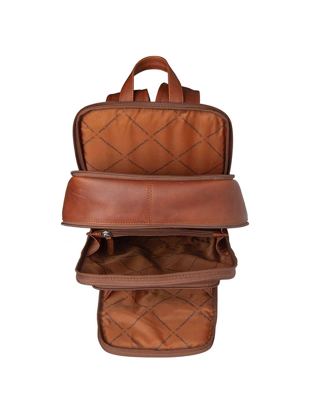 The Chesterfield Brand Wax Pull Up Zaino da lavoro Vera Pelle 39 cm Vano porta PC