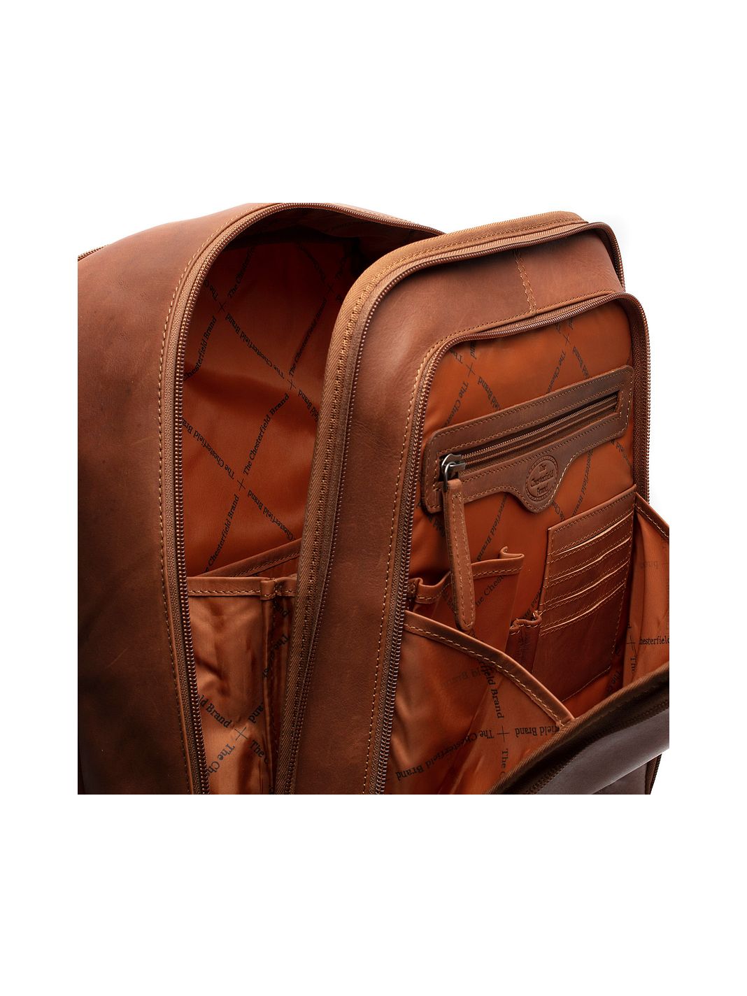 The Chesterfield Brand Wax Pull Up Zaino da lavoro Vera Pelle 39 cm Vano porta PC