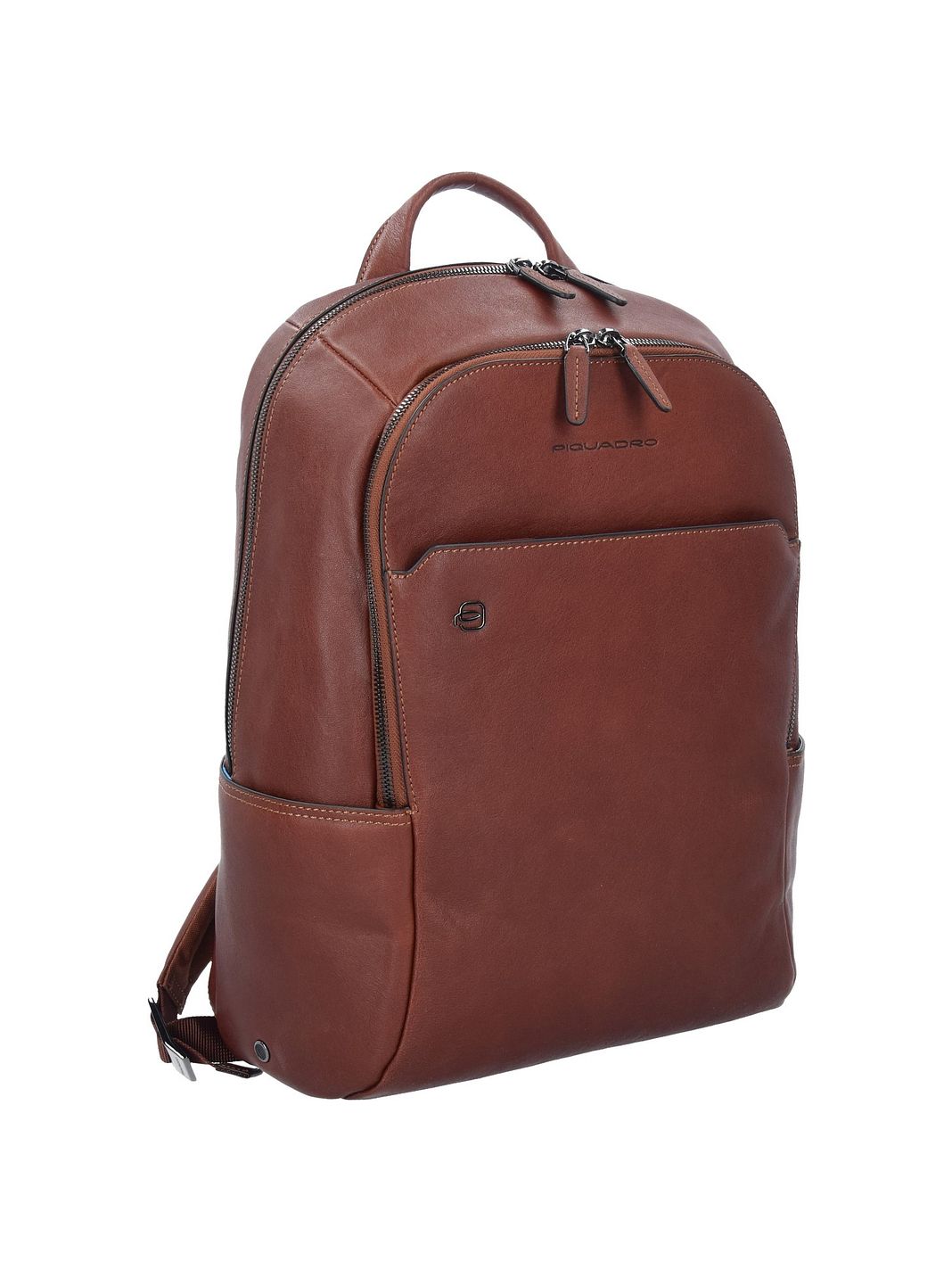 Piquadro Black Square Zaino da lavoro Vera Pelle 39 cm Vano porta PC