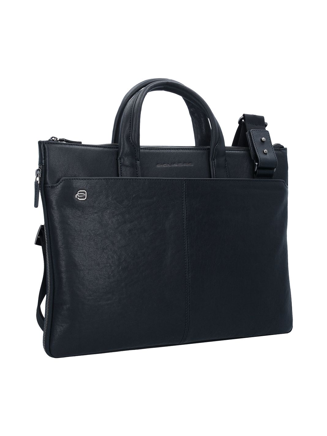 Piquadro Black Square Valigetta Vera Pelle 42 cm Vano porta PC Piquadro Black Square Valigetta Vera Pelle 42 cm Vano porta PC