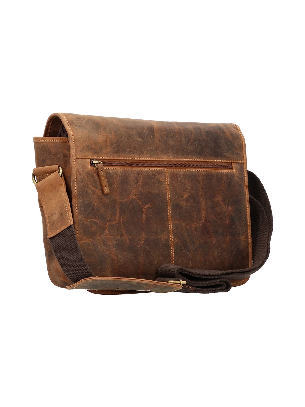 Greenburry Vintage Messengertaske Læder 34 cm