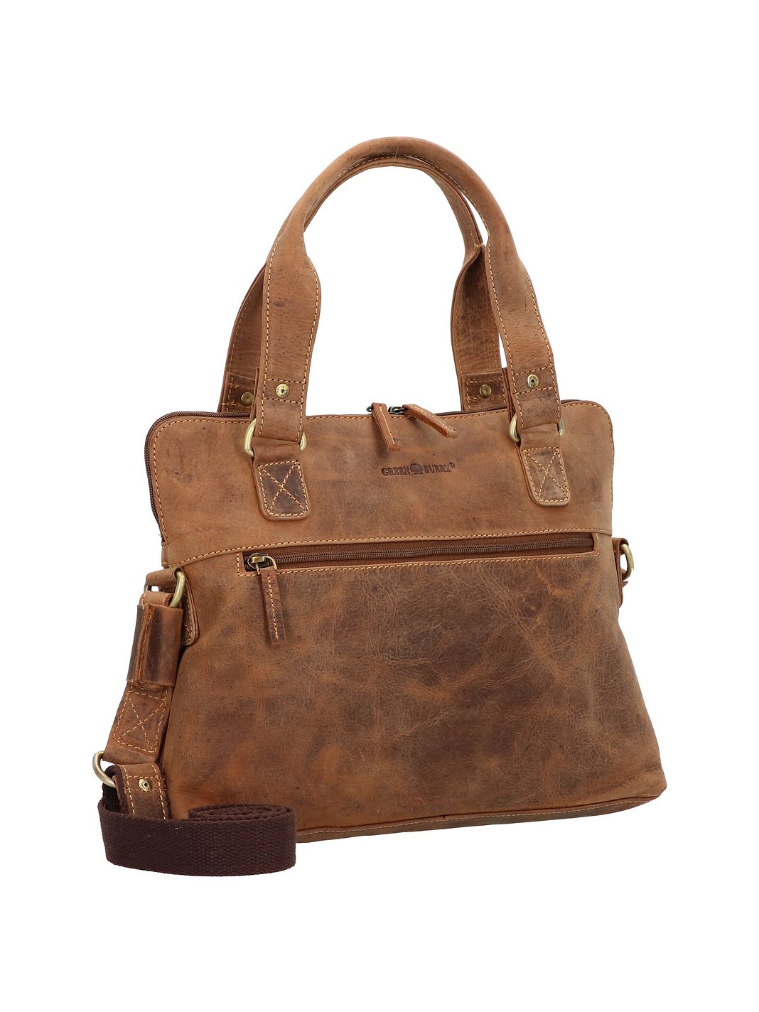 Greenburry Vintage Maletín Piel natural 37 cm Compartimento para el portátil