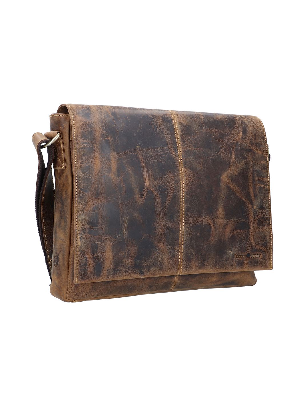 Greenburry Vintage Messengertaske Læder 39 cm Laptoprum