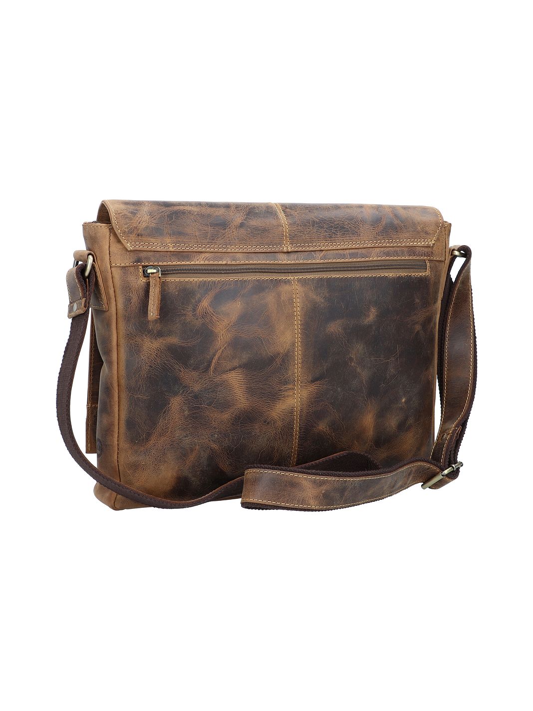 Greenburry Vintage Messengertaske Læder 39 cm Laptoprum