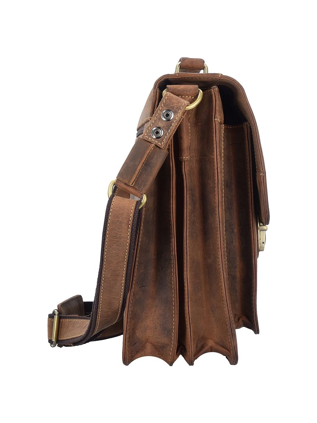 Greenburry Vintage Dokumenttaske Læder 40 cm