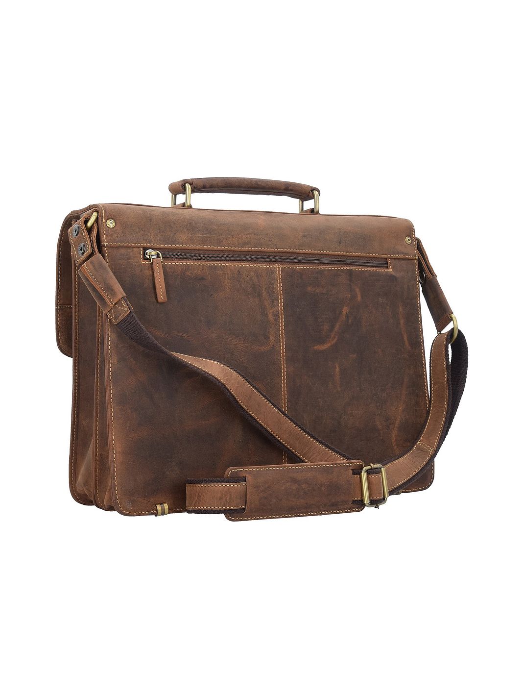 Greenburry Vintage Dokumenttaske Læder 40 cm