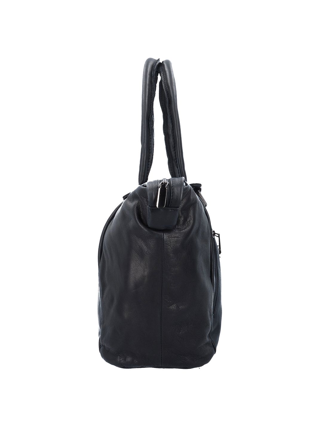 Greenland Nature Black Nappa Borsa shopper Vera Pelle 33 cm Greenland Nature Black Nappa Borsa shopper Vera Pelle 33 cm
