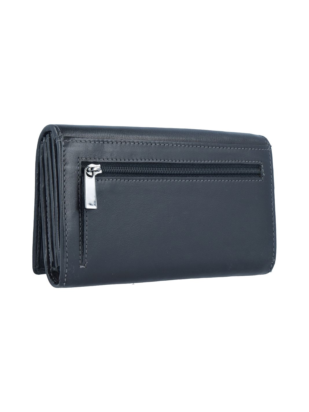 Greenland Nature Black Nappa Portafoglio Protezione RFID Vera Pelle 16 cm Greenland Nature Black Nappa Portafoglio Protezione RFID Vera Pelle 16 cm