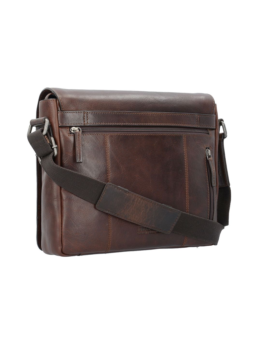 Leonhard Heyden Roma Messengertaske Læder 31 cm Laptoprum