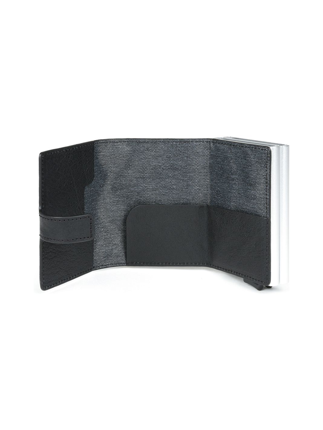 Piquadro Blue Square Custodia per carta di credito Protezione RFID Vera Pelle 7 cm Piquadro Blue Square Custodia per carta di credito Protezione RFID Vera Pelle 7 cm