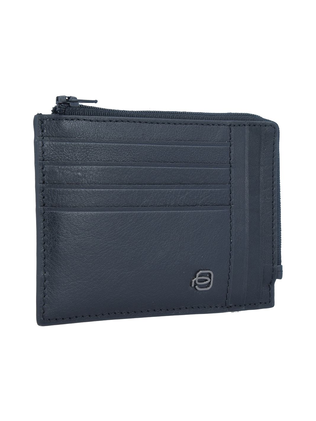 Piquadro Black Square Custodia per carta di credito Protezione RFID Vera Pelle 12.5 cm Piquadro Black Square Custodia per carta di credito Protezione RFID Vera Pelle 12.5 cm