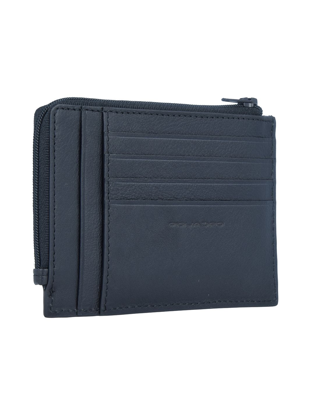 Piquadro Black Square Custodia per carta di credito Protezione RFID Vera Pelle 12.5 cm Piquadro Black Square Custodia per carta di credito Protezione RFID Vera Pelle 12.5 cm
