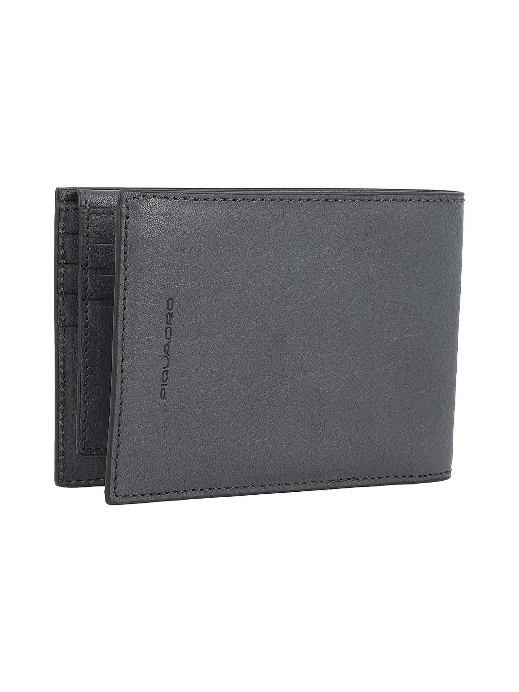 Piquadro Black Square Portafoglio Protezione RFID Vera Pelle 12.5 cm Piquadro Black Square Portafoglio Protezione RFID Vera Pelle 12.5 cm