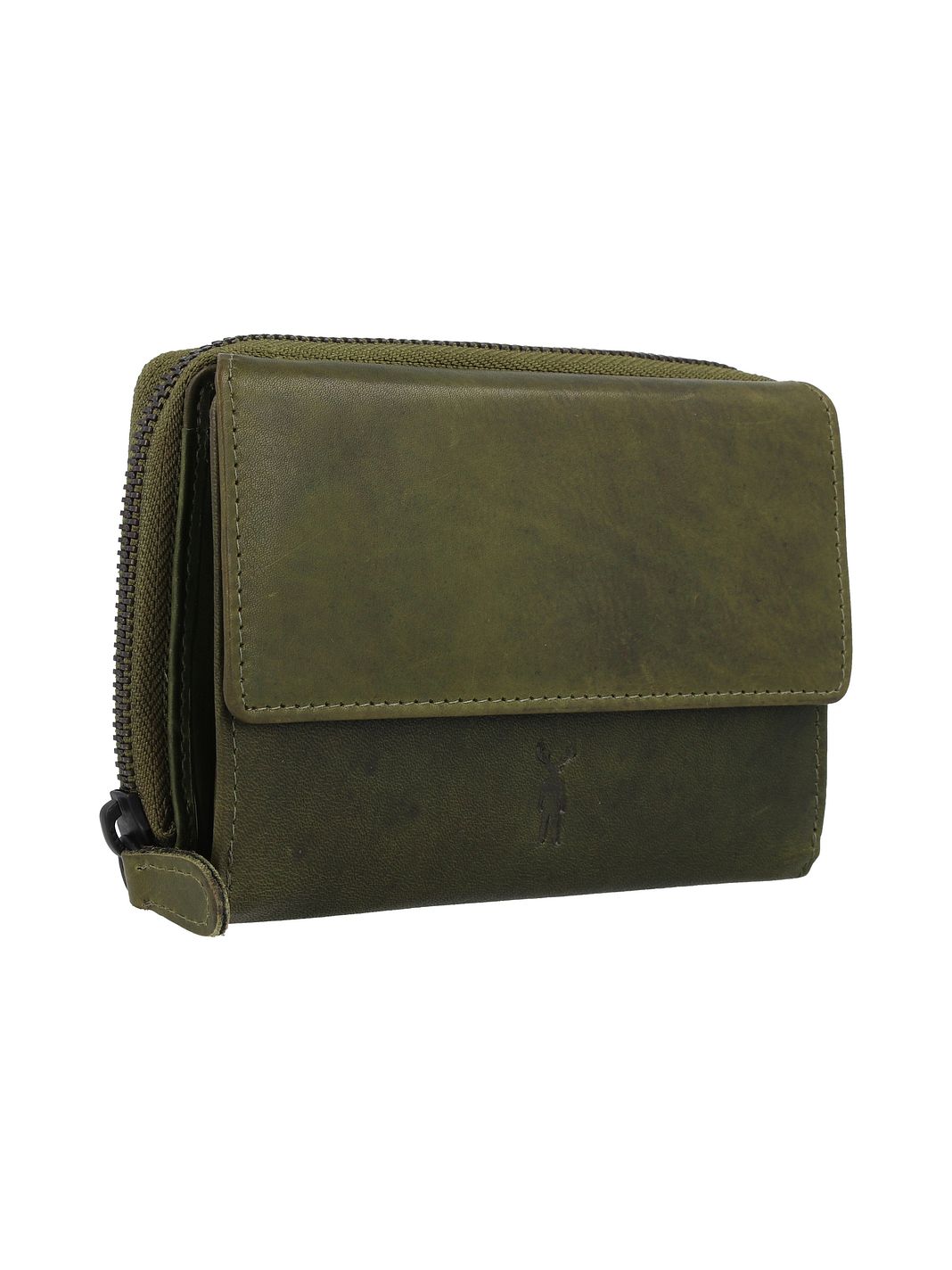 Jack Kinsky Risör Portafoglio Protezione RFID Vera Pelle 14 cm