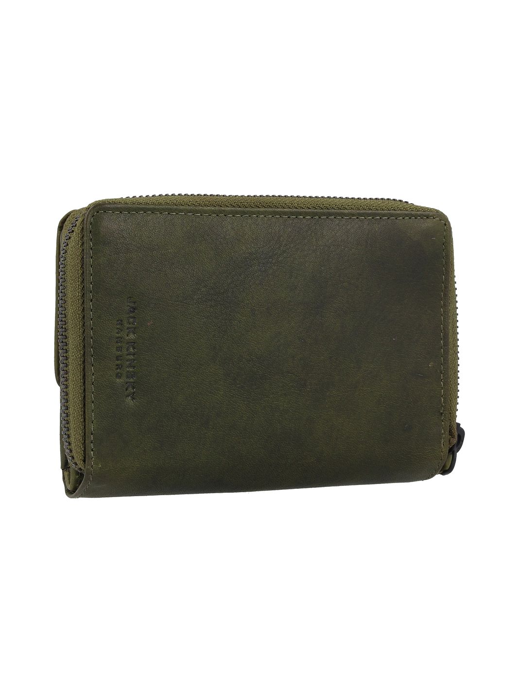 Jack Kinsky Risör Portafoglio Protezione RFID Vera Pelle 14 cm