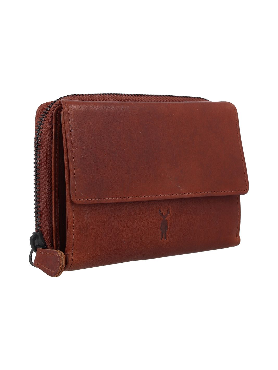 Jack Kinsky Risör Portafoglio Protezione RFID Vera Pelle 14 cm
