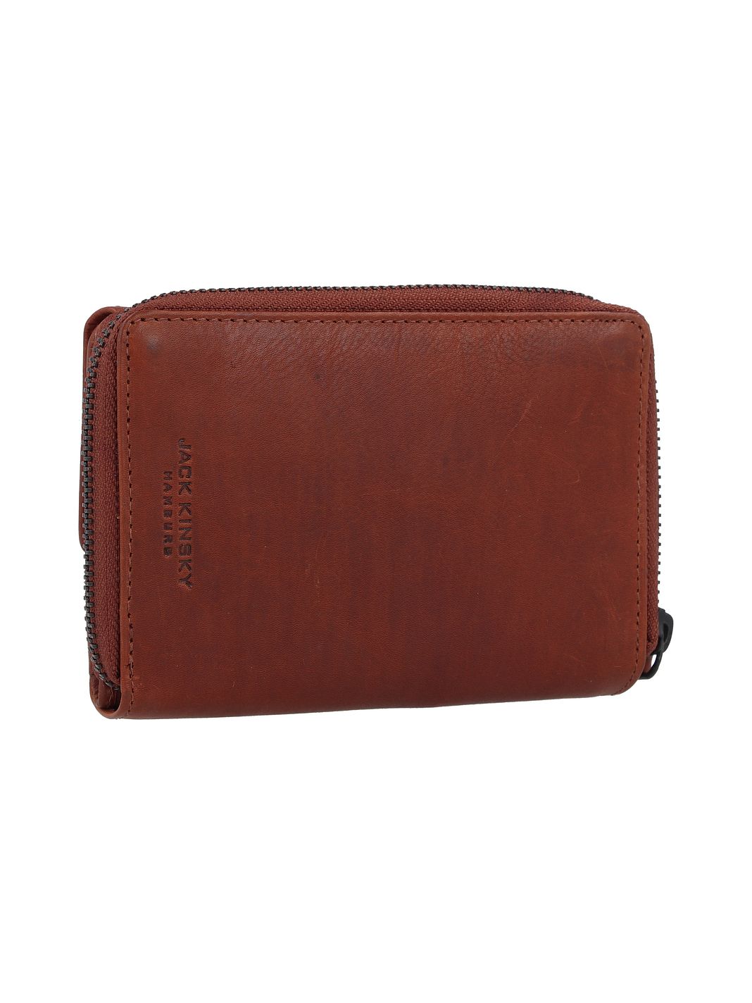 Jack Kinsky Risör Portafoglio Protezione RFID Vera Pelle 14 cm