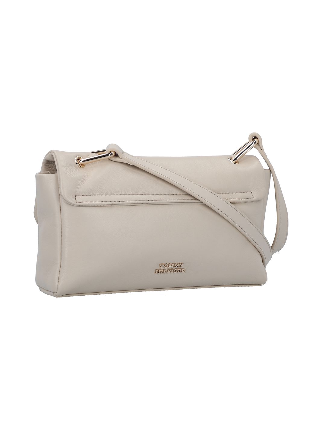 Tommy Hilfiger Pushlock Borsa a tracolla Vera Pelle 22 cm