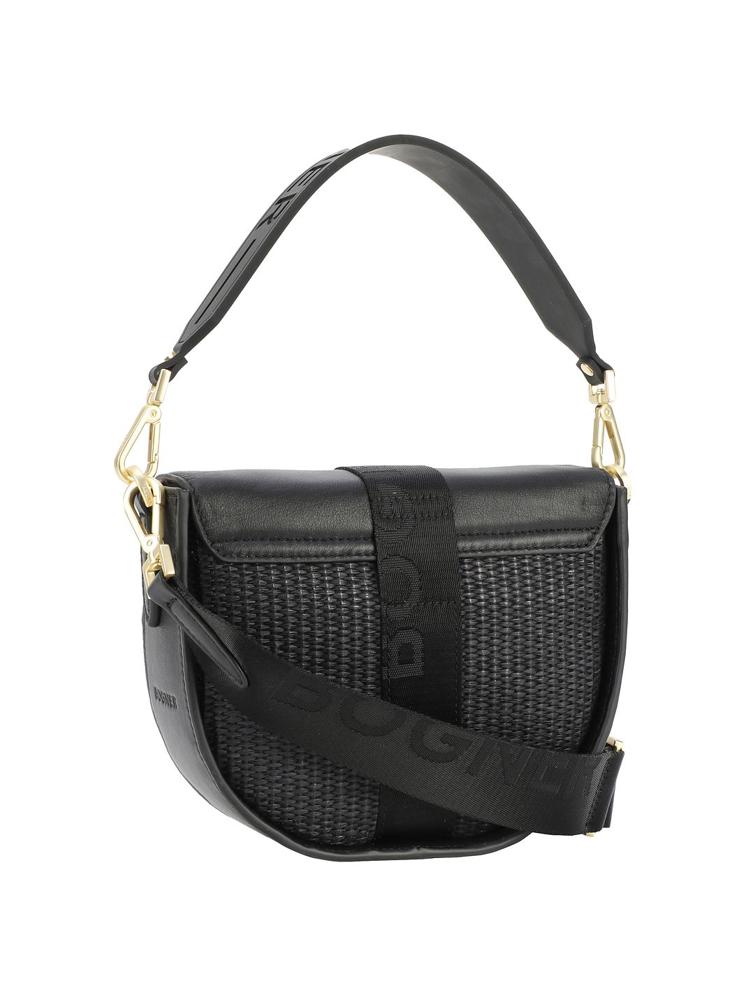 Bogner Zuoz Rafia Cassy Borsa a spalla Vera Pelle 21 cm Bogner Zuoz Rafia Cassy Borsa a spalla Vera Pelle 21 cm