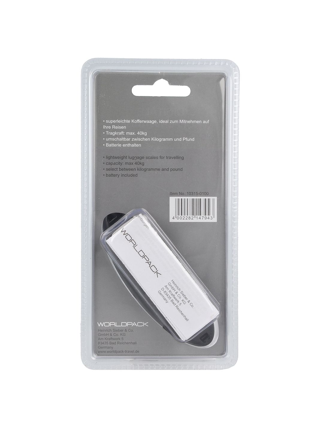 Worldpack Kuffertvægt 4 cm Worldpack Kuffertvægt 4 cm