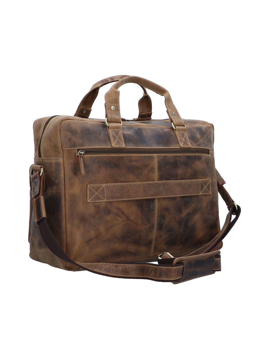 Greenburry Vintage Valigetta Vera Pelle 43 cm Vano porta PC