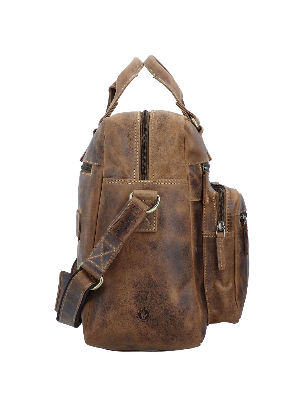 Greenburry Vintage Valigetta Vera Pelle 43 cm Vano porta PC