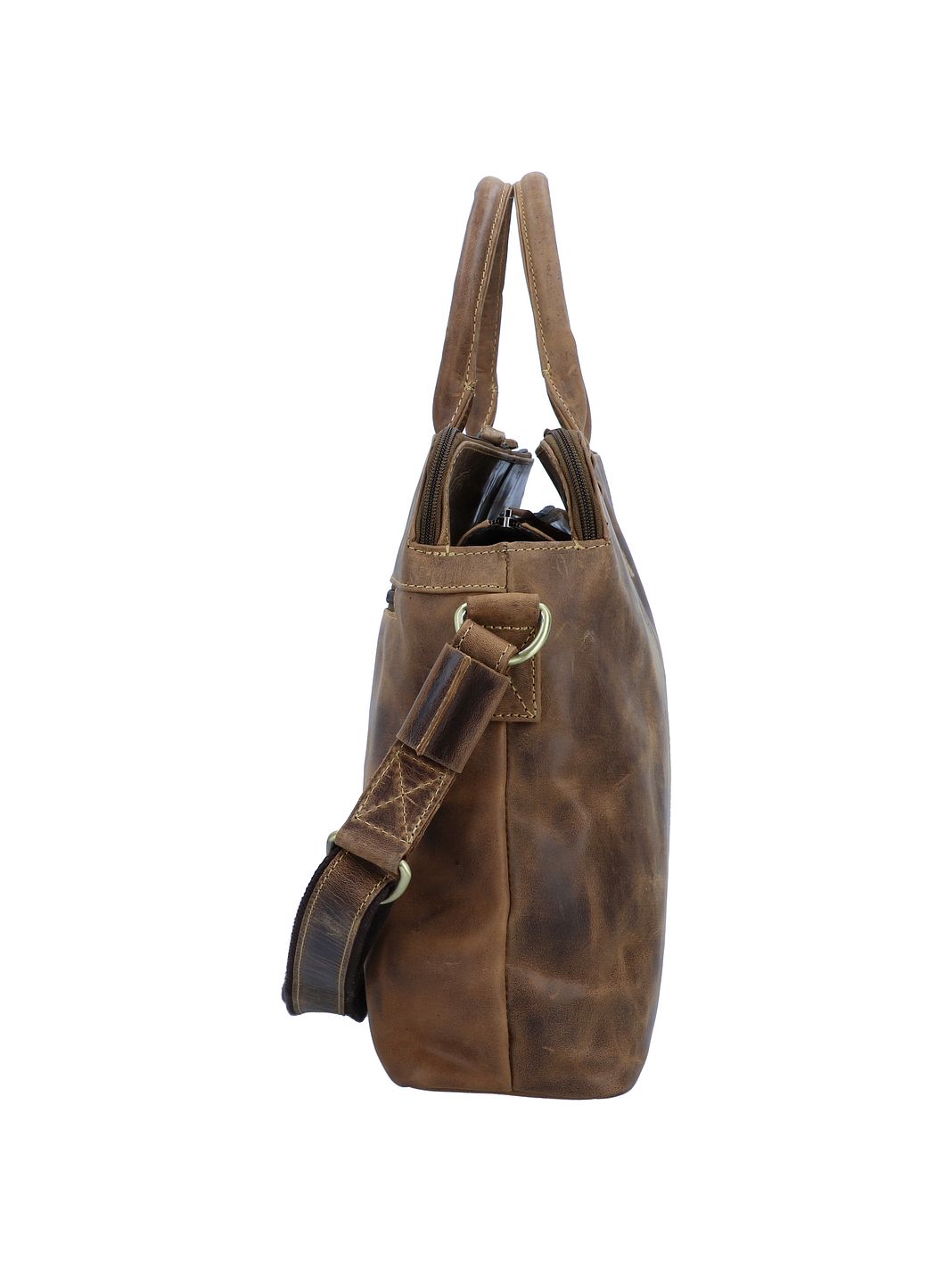 Greenburry Vintage Shopper taske Læder 40 cm