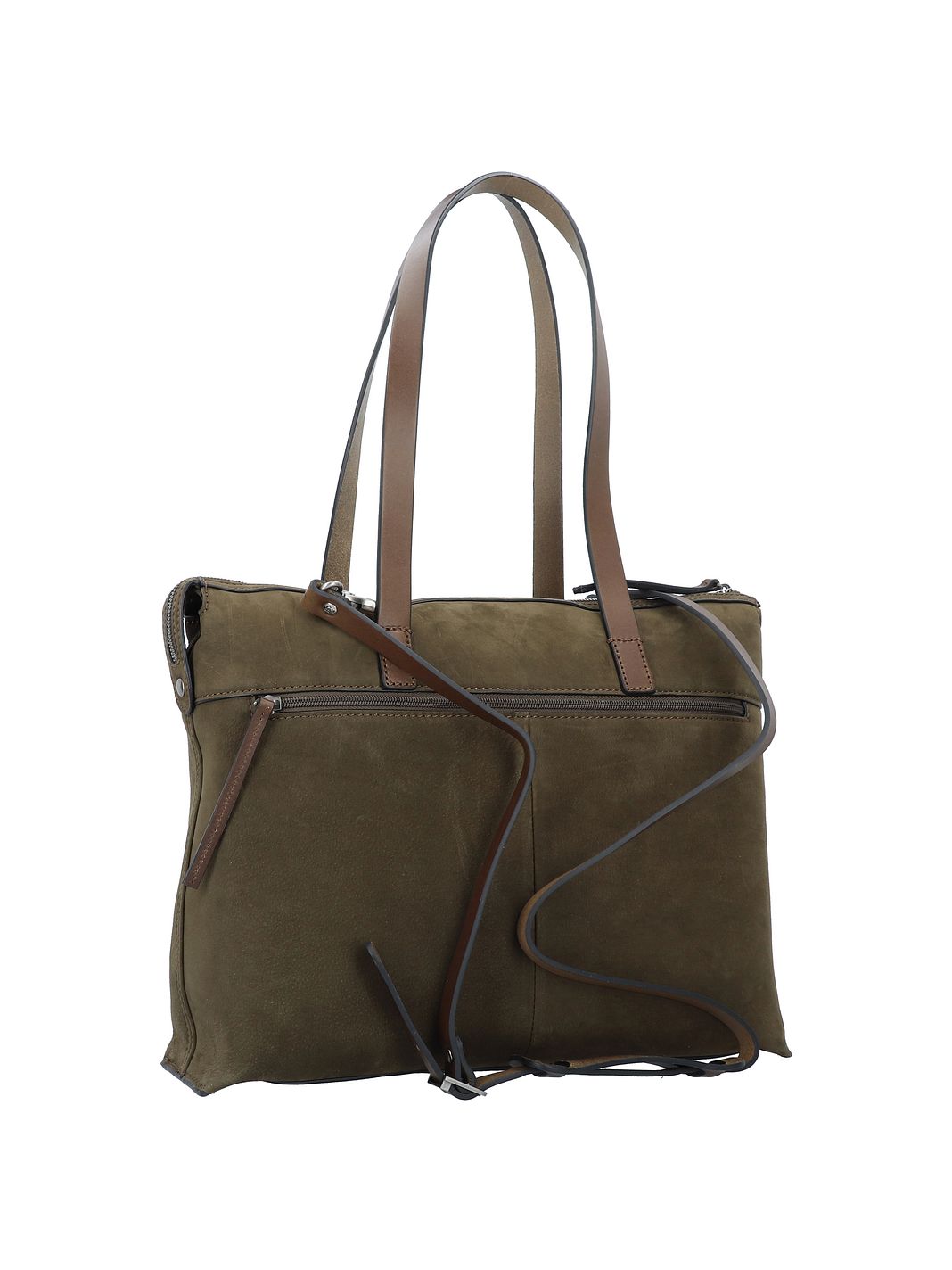 Castelijn & Beerens Nubuck Borsa a spalla Vera Pelle 40 cm Vano porta PC Castelijn & Beerens Nubuck Borsa a spalla Vera Pelle 40 cm Vano porta PC