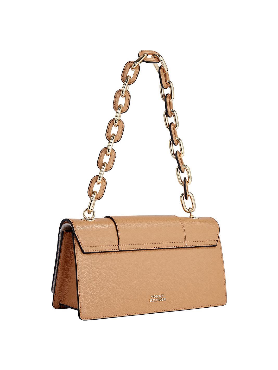 Tommy Hilfiger Turnlock Borsa a spalla Vera Pelle 28 cm